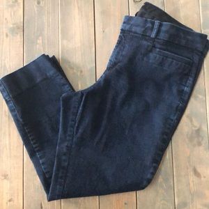 Banana Republic Dark denim Sloan Crop Pants